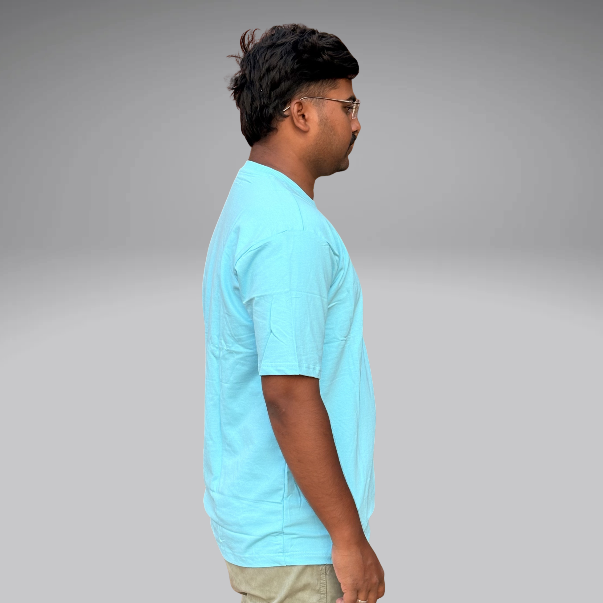 Oversized T Shirt Powder Blue