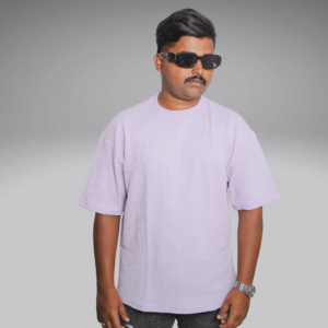 Oversized Waffle T Shirt Lavender