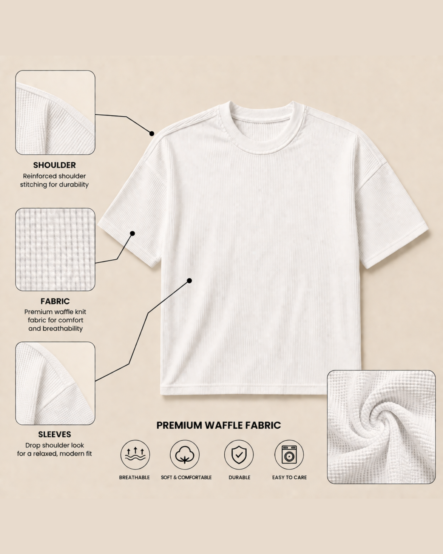 Grid Knit White